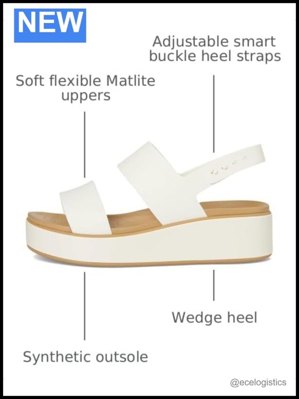 Wedge Sandals with Soft Matlite Uppers and Lightweight Comfort